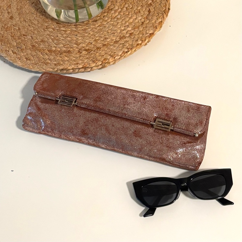 Fendi Brown Clutch